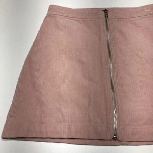 Art Class Skirt Girls Size Large (10/12) Pink Corduroy Front Zip Mini Youth - Picture 1 of 12