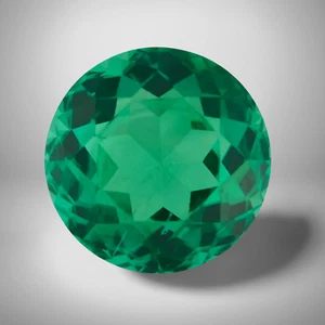 Emerald Round Cut Gemstone 1.30 Cts - 7 mm Vivid Precious Jewelry Gem - Picture 1 of 4