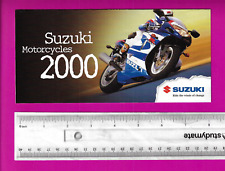 SUZUKI 2000 MOTORCYCLES FOLDOUT TYPE BROCHURE