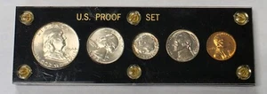 1954-D Mint Set Birthyear 90% Silver Set in Capital Holder CH BU Condition - Picture 1 of 2