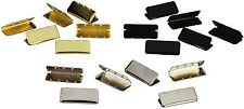 100 Pack GI Type Military Web Belt Tips - Black Brass or Chrome for 1¼" Belts