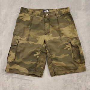 North Face Cargo Shorts Mens 34 Regular Camo Ripstop Hiking Utility Outdoor - Picture 1 of 12
