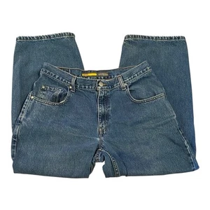 Vintage Y2K Levis SilverTab Baggy Jeans W32 L25 Husky Short Denim Skater Grunge - Picture 1 of 7