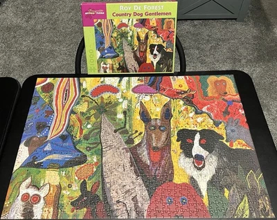 Pomegranate Jigsaw Puzzle “Country Dog Gentlemen” 1000pc *COMPLETE - Image 1 of 4