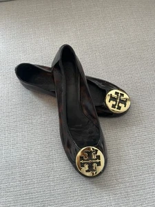 Tory Burch Tortoise Jelly Flats Size 6.5  - Picture 1 of 6