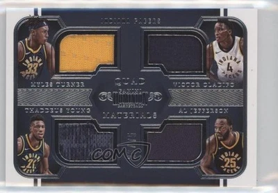 2017 Panini Dominion 四材料 /75 Al Jefferson Myles Turner Thaddeus Young — 第 1/2 张图片