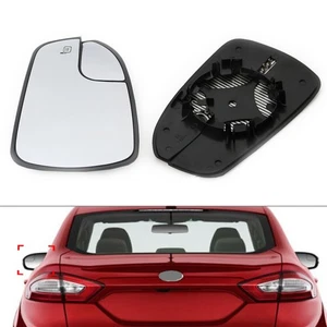 Left Right Side Mirror Glass W/Heat Blind Spot For Ford Mondeo Fusion 2013-2020 - Picture 1 of 9
