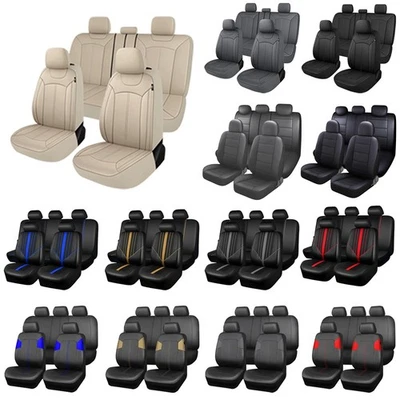 For Kia Forte Sportage Rio Seat Covers 5-Seats Full Set Front Rear PVC Leather - Изображение 1 из 4