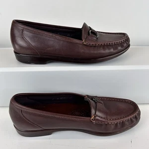 SAS Tripad Comfort Loafers Womens 9 M Brown Leather Slip-On Shoes - Picture 1 of 15