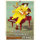 ADVERT MUSIC INSTRUMENT BOSSARD BONNEL CLOWN PIANO RENNES FRANCE POSTER 30X40 CM