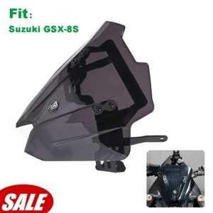 For Suzuki GSX-8S 2023-2025 Windshield Screen with GPS Sat Nav Mounting Bracket - Picture 1 of 24