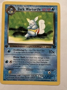 2000 POKEMON TEAM ROCKET DARK WARTORTLE 1ST EDITION MINT NEVER PLAYED - Picture 1 of 1
