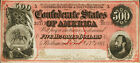 1864 T64 $ 500 *Reproduktion* Bürgerkrieg Währung Steinmauer Jackson abgebildet