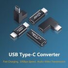 Elbow Male To Female 90 Degree USB 3.1 Type-C OTG Adapter AV Converter 10Gbps