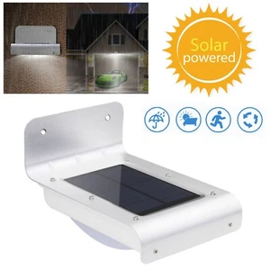 16 LED Solar Power Motion Sensor Garden Yard Outdoor Wall light Waterproof Home - Picture 1 of 11