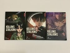 Killing Stalking Vols 1-3 Manga/Manhwa By Koogi Very Good