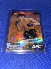 2010 Topps UFC Pride and Glory #PG7 Takanori Gomi in Sparkle Sleeve & Toploader