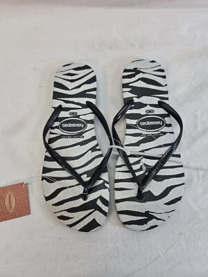 女士 HAVAIANAS 动物印花拖鞋凉鞋 11/12 码全新带标签  — 第 1/3 张图片