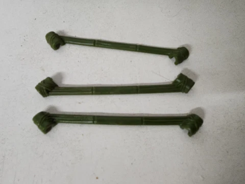 3) Vintage 1985 Coleco Rambo Savage Strike Headquarters Tower Support Beam Part Cover