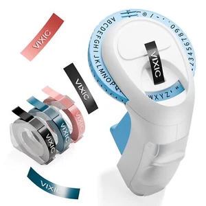 Embossing Label Maker Machine with Tapes Portable Retro Embossed Label Maker ... - Picture 1 of 9