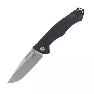 Cuchillo Plegable Bestech Keen II Mármol CF/Titanio Mango S35VN Borde Liso BT2301B - Imagen 1 de 5