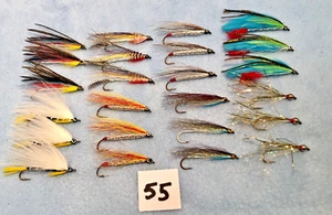 Lot # 55 - Selection of 24 Streamer Flies for Brook Trout and Landlocked Salmon - Picture 1 of 2