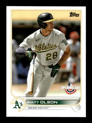 2022 Topps Opening Day - #187 Matt Olson - Image 1 of 2