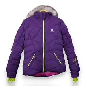 SALOMON Womens Icetown Snowboard Ski Down Winter Jacket Size Small S Advanced - Picture 1 of 14