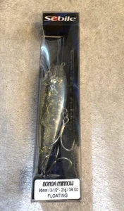 Neu Sebile Pre Pure Angeln 3-1/2" 95mm Bonga Elritze 95 schwimmend 3/4oz TOPWATER - Bild 1 von 3