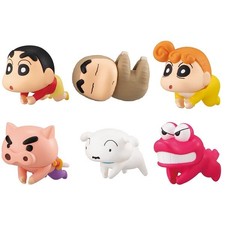 Bandai Crayon Shin Chan Hugcot Cable Accessories Gashapon Figure set 6 pcs
