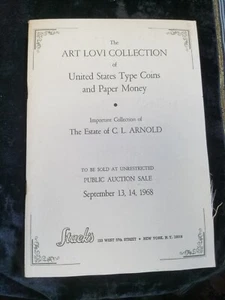 Catálogo de subasta de monedas colección Art Lovi 13 1968 de Stack's Sept 13 L. Arnold Estate - Imagen 1 de 5