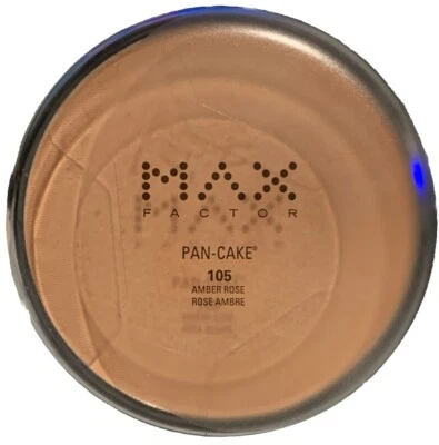 (1) Max Factor Pan-Cake Pancake Amber Rose # 105 1.7oz 49g New - Image 1 of 2
