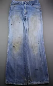 Vintage 1970er Herren Viola Jeans gerades Bein USA Größe 33x32 (Msr 30x30) Scovill - Bild 1 von 12