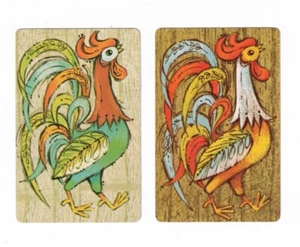 TARJETAS INTERCAMBIABLES / Tarjetas de juego - Par coleccionable de colección - Gallos - Imagen 1 de 1
