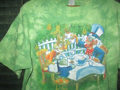 Camiseta MAD HATTER'S TEA PARTY Tie Dye De Colección Años 90 y2k Sun Dog ALICIA EN EL PAÍS DE LAS MARAVILLAS L Foto 1 de 4
