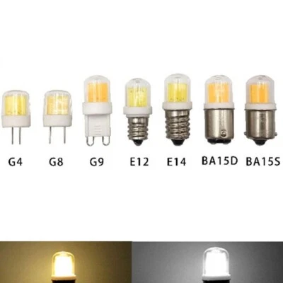 Dimmbare Mini LED COB Glühbirne G4 G8 G9 E11 E14 BA15S BA15D Licht Lampe 220V 5W - Bild 1 von 4