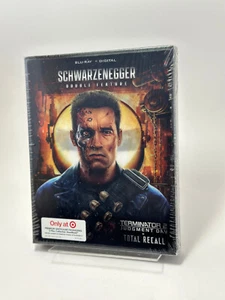 SCHWARZENEGGER DBL FEATURE - TERMINATOR 2 JUDGEMENT DAY ☆ TOTAL RECALL STEELBOOK - Picture 1 of 7