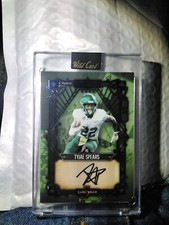 2023 wildcard 5 card draw tyjae spears  green color match variation  3/3 