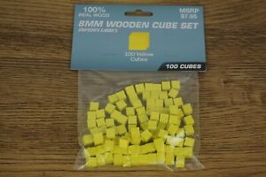 Mayday Games 100 Cubes 10mm and 8mm Orange, Yellow, Pink - You choose color&size
