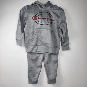 2 Piece Set Champion Boys Heavyweight Active Set Size 4/5 Hoodie & Sweatpants - Picture 1 of 4