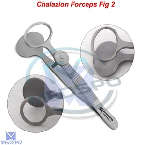 Chalazion Forceps Thumb Screw Locking Ophthalmology Micro Eye Surgery Tweezers - Picture 1 of 5