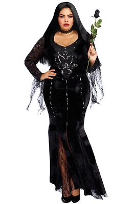 Frightfully Beautiful Witch Plus Size Costume - Image 1 of 2