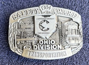 1984-Ohio Safety Award-Edizione Limitata Chessie Cat System Fibbia Cintura da Collezione - Foto 1 di 4