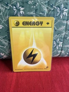 1st Edition Lightning Energy 130/132 - Gym Challenge LP - Photo 1 sur 2