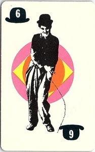 Tarjeta coleccionable educativa Charlie Chaplin 1972 # 6 sombrero - Imagen 1 de 2
