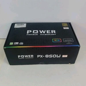 Power Poinwer Technology RGB Full Modular 850 Watts 110-240 Volts Power Supply - Afbeelding 1 van 14