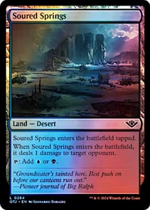 Soured Springs 0264 Foil Outlaws of Thunder Junction MTG Common - Picture 1 of 1