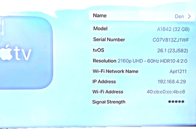 Apple TV 32GB 4K - con mando a distancia.  Excelente Estado Foto 1 de 3