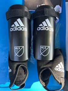 Adidas Junior MLS Shinguards Youth Medium Black/White New - Picture 1 of 8