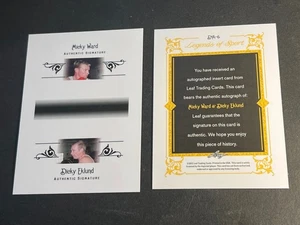 2012 Leaf BLANK BACK PROOF MISSING AUTO/FOIL & # Micky Ward Dicky Eklund - Picture 1 of 2